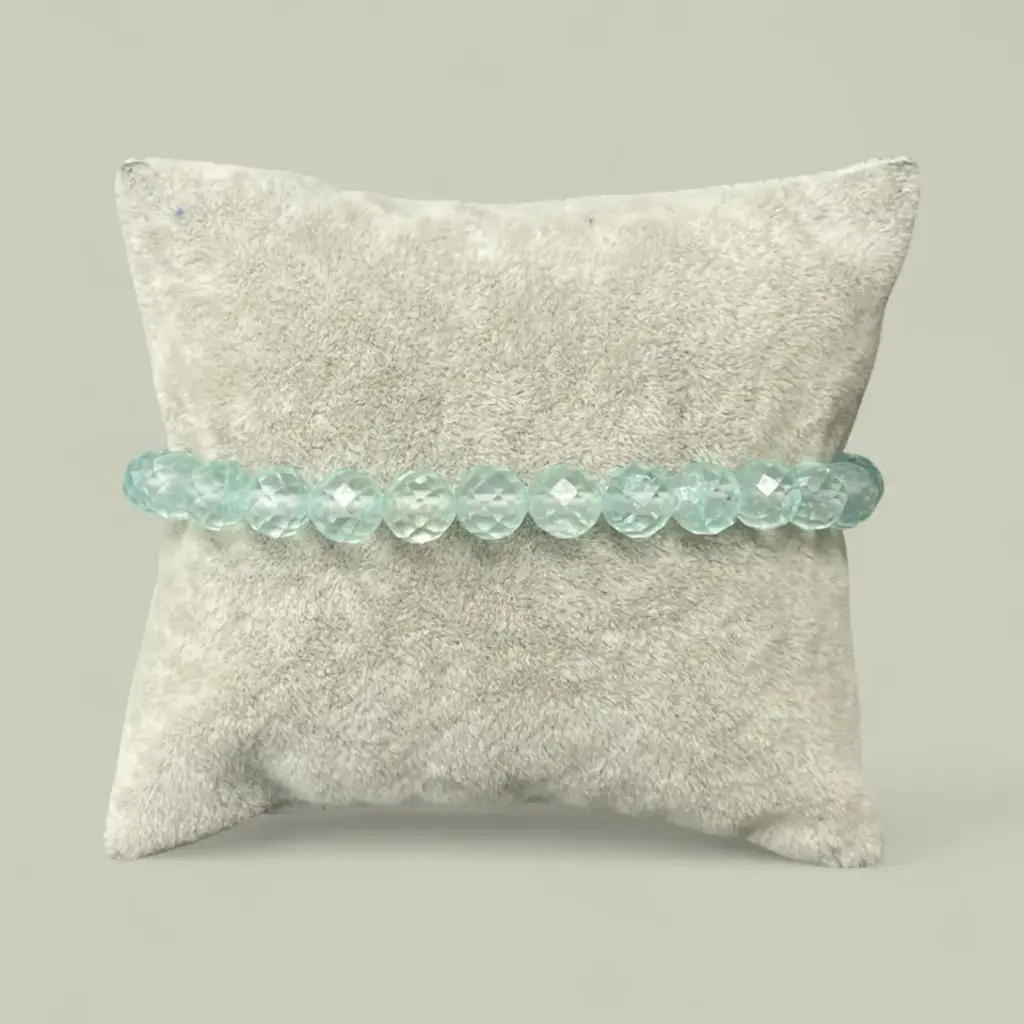 Faceted Blue Topaz Bracelet